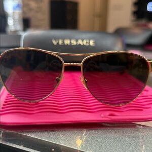 Versace Gold Frame Sunglasses